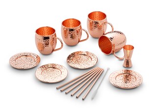Echtwerk Moscow Mule Becher Set 13tlg aus Edelstahl 