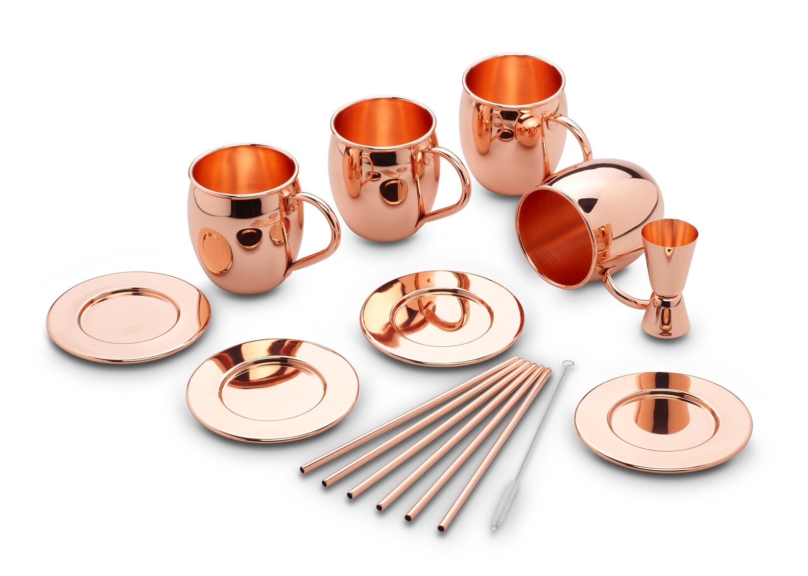 Echtwerk Moscow&nbsp;Mule Becher Set 13tlg aus Edelstahl