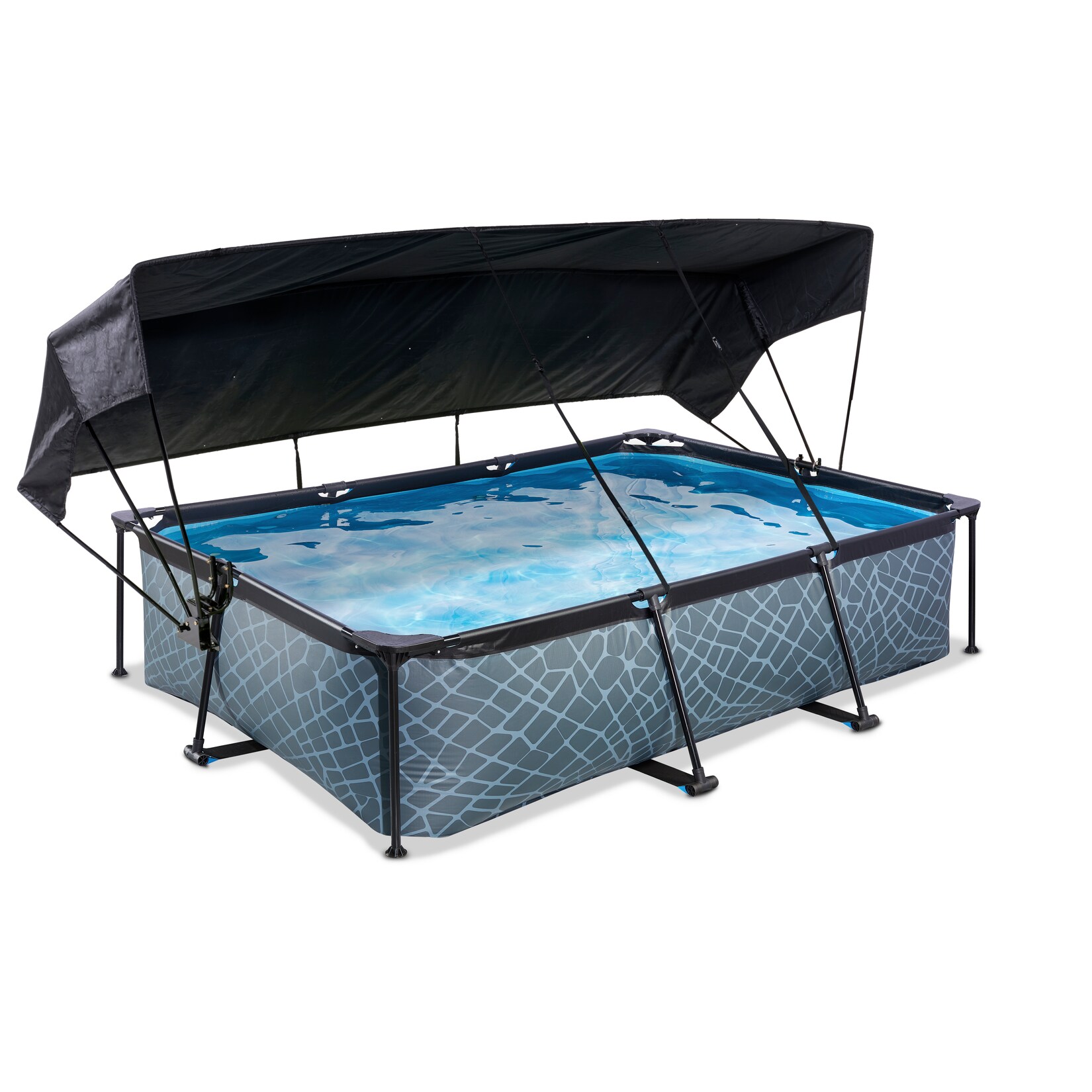 Frame Pool 300x200x65cm mit Filterpumpe und Sonnensegel, versch. Ausführungen