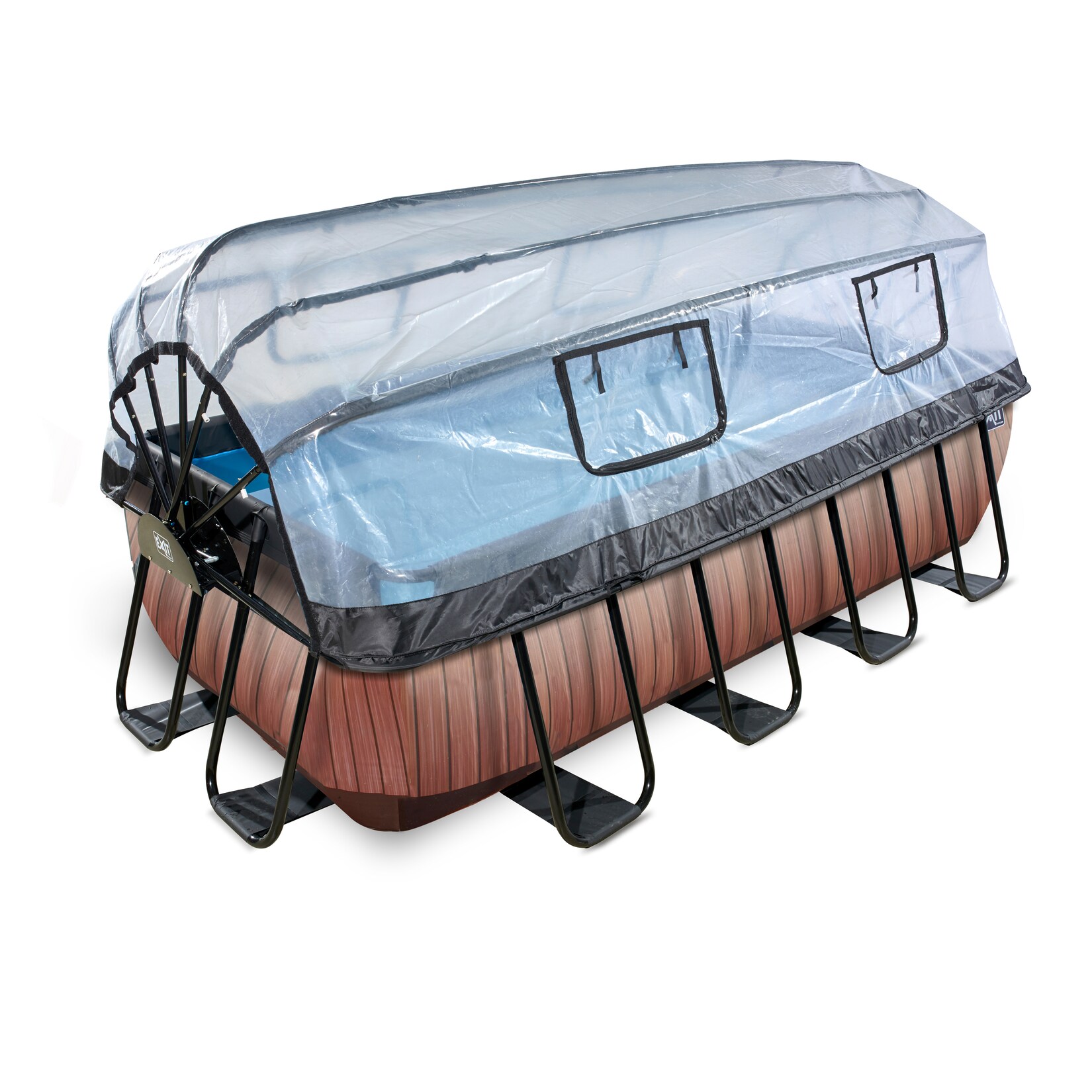 Frame Pool 400x200x100cm mit Sandfilterpumpe und Abdeckung, versch. Ausführungen