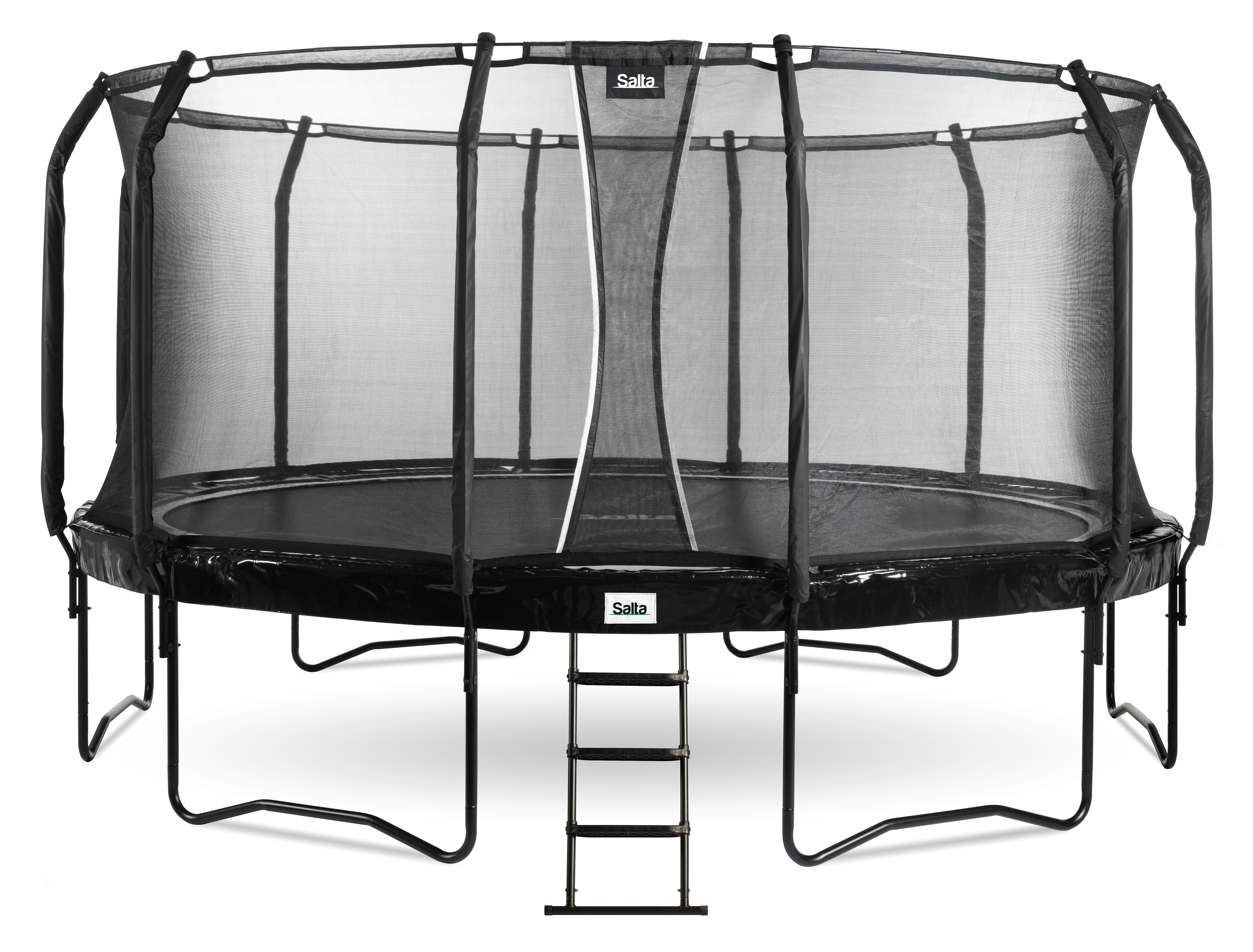 SALTA First Class Trampoline &Oslash; ca. 366 cm rund schwarz - versch. Ausf&uuml;hrungen 