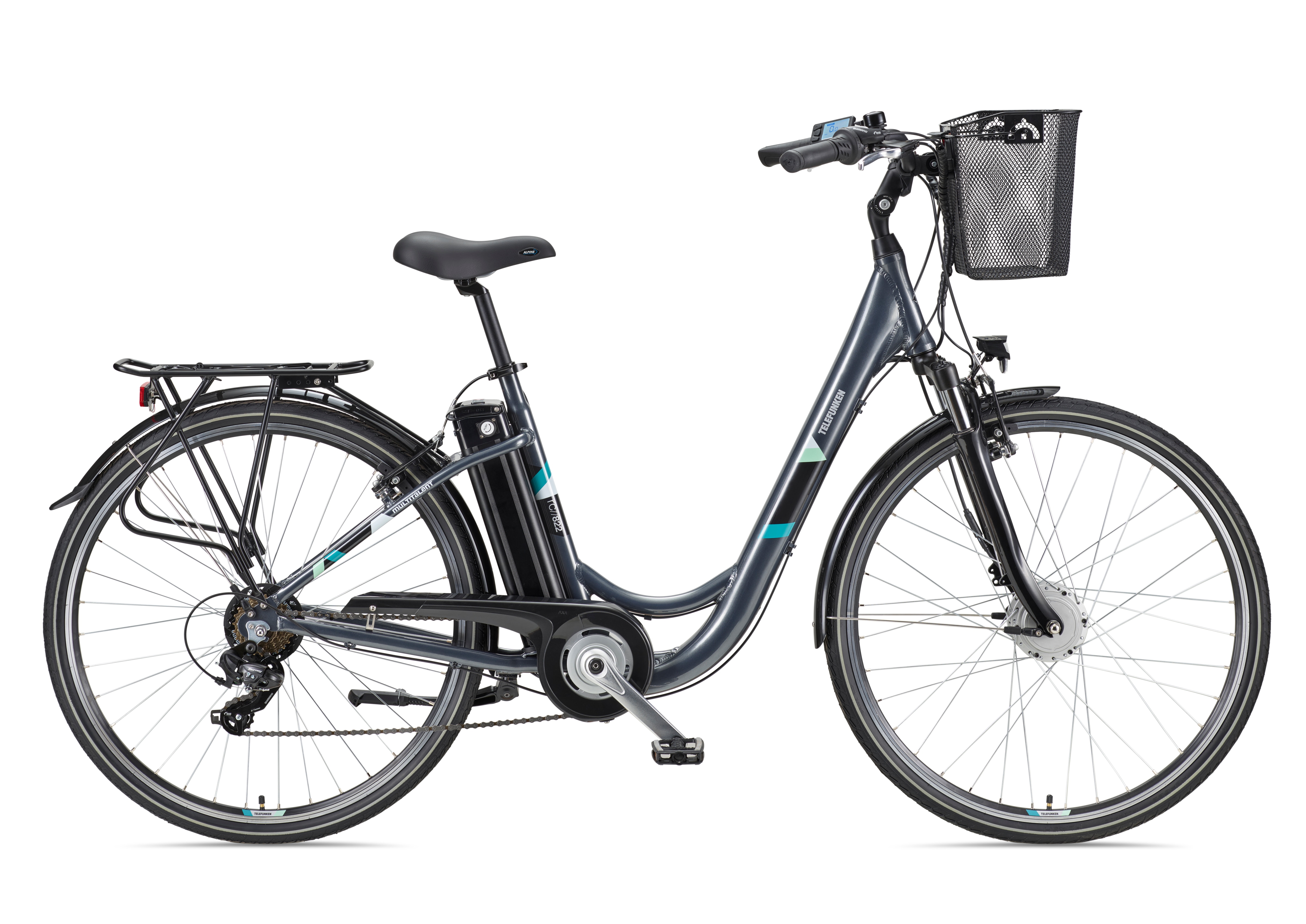Telefunken MULTITALENT RC822 City E-Bike 28" anthrazit 
