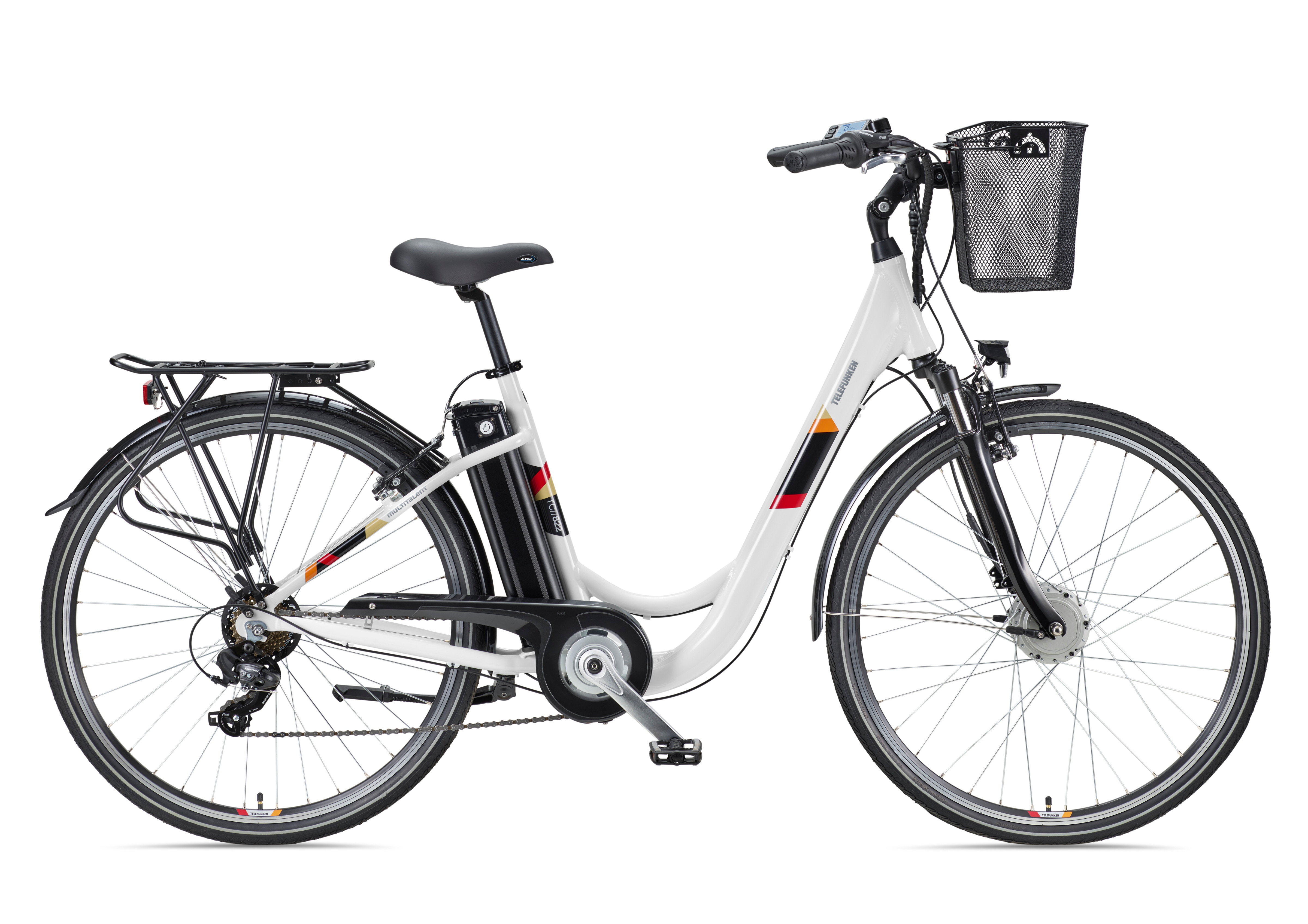 Telefunken MULTITALENT RC822 City E-Bike 28" wei&szlig; 