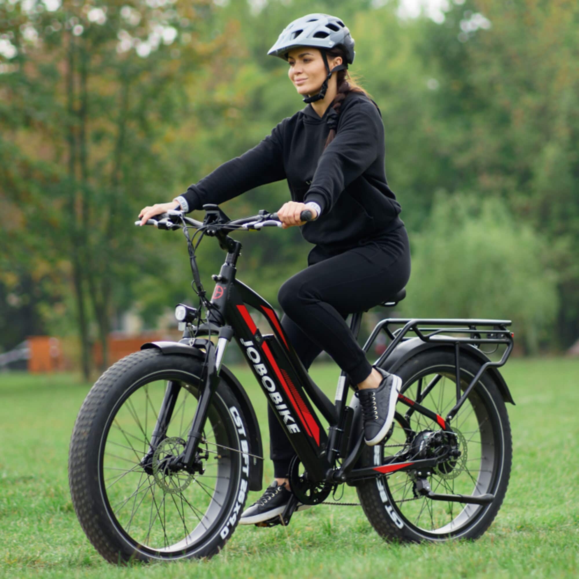 JOBOBIKE, Robin Hardtrail, Damen E-Bike 26 Zoll Fat-Reifen 250 W