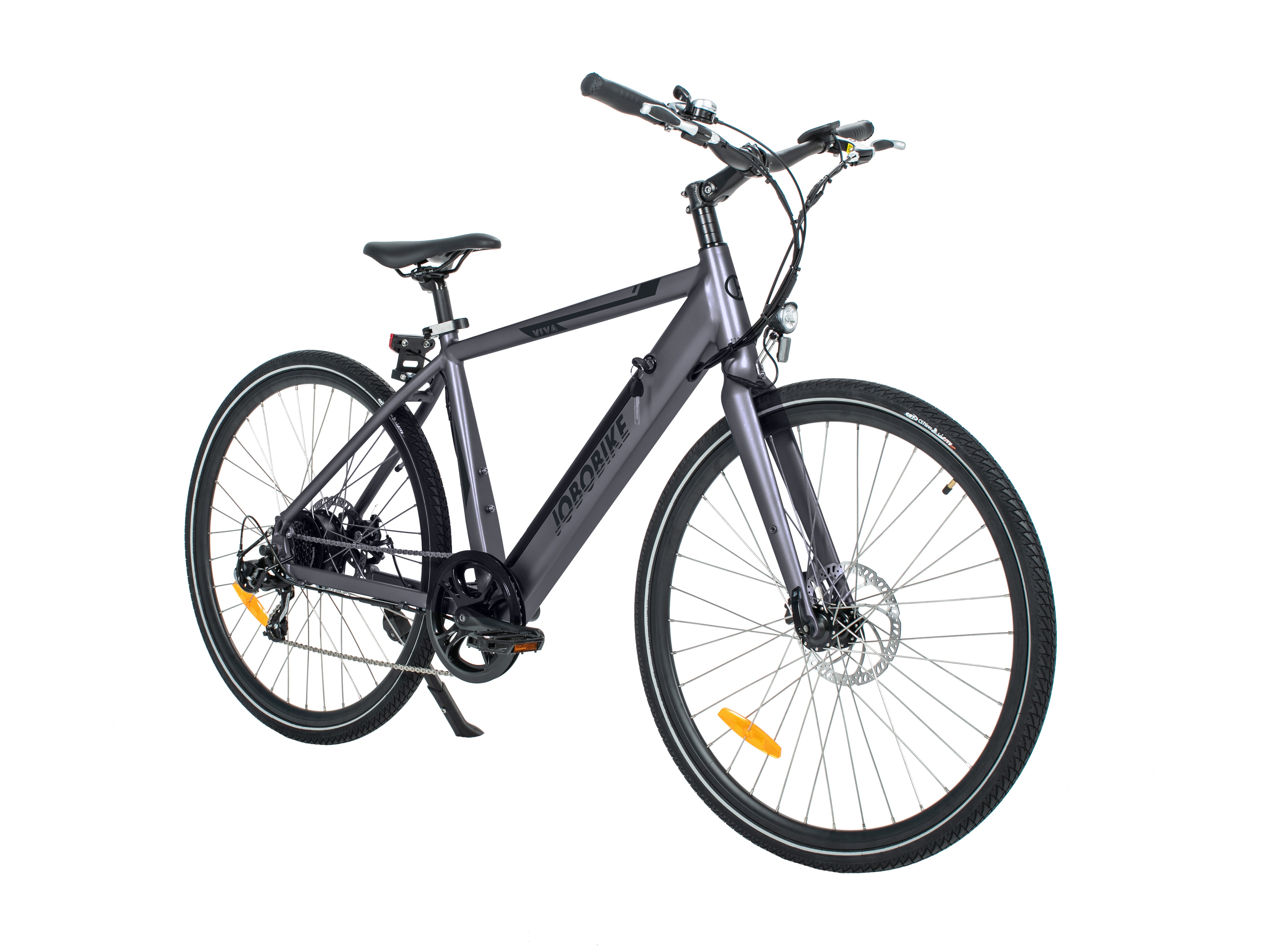 JOBOBIKE, Viva E-Bike, 27.5 Zoll Reifen, 250 W Motor, dunkelgrau, versch. Farben 