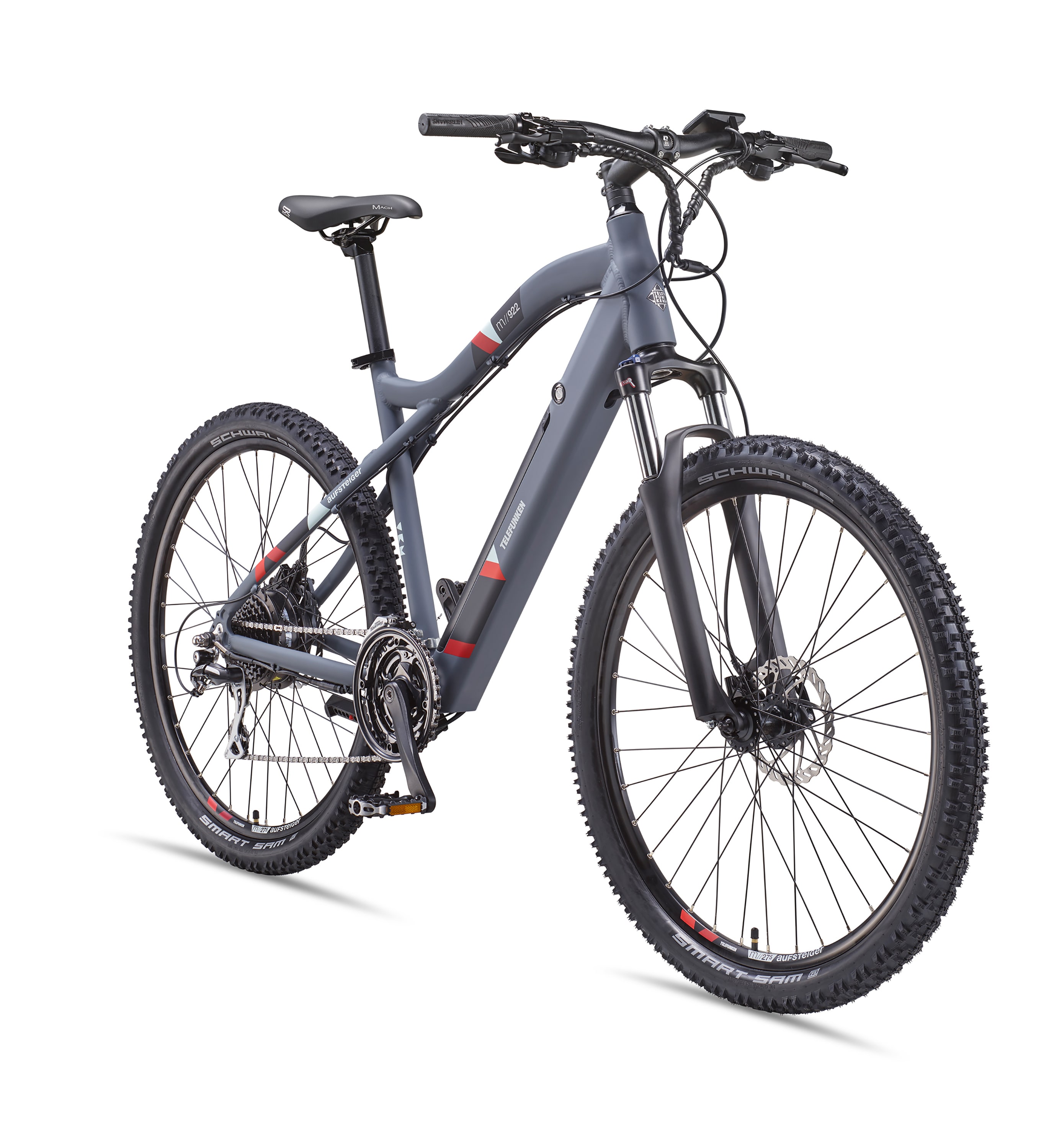 Telefunken Aufsteiger M922 MTB E-Bike, 27,5" / graphit-grau, versch. Ausf&uuml;hrungen 