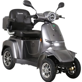 GreenStreet Elektromobil E-Mover Deluxe 1000 W 20 km/h dunkelgrau inkl. Topcase 