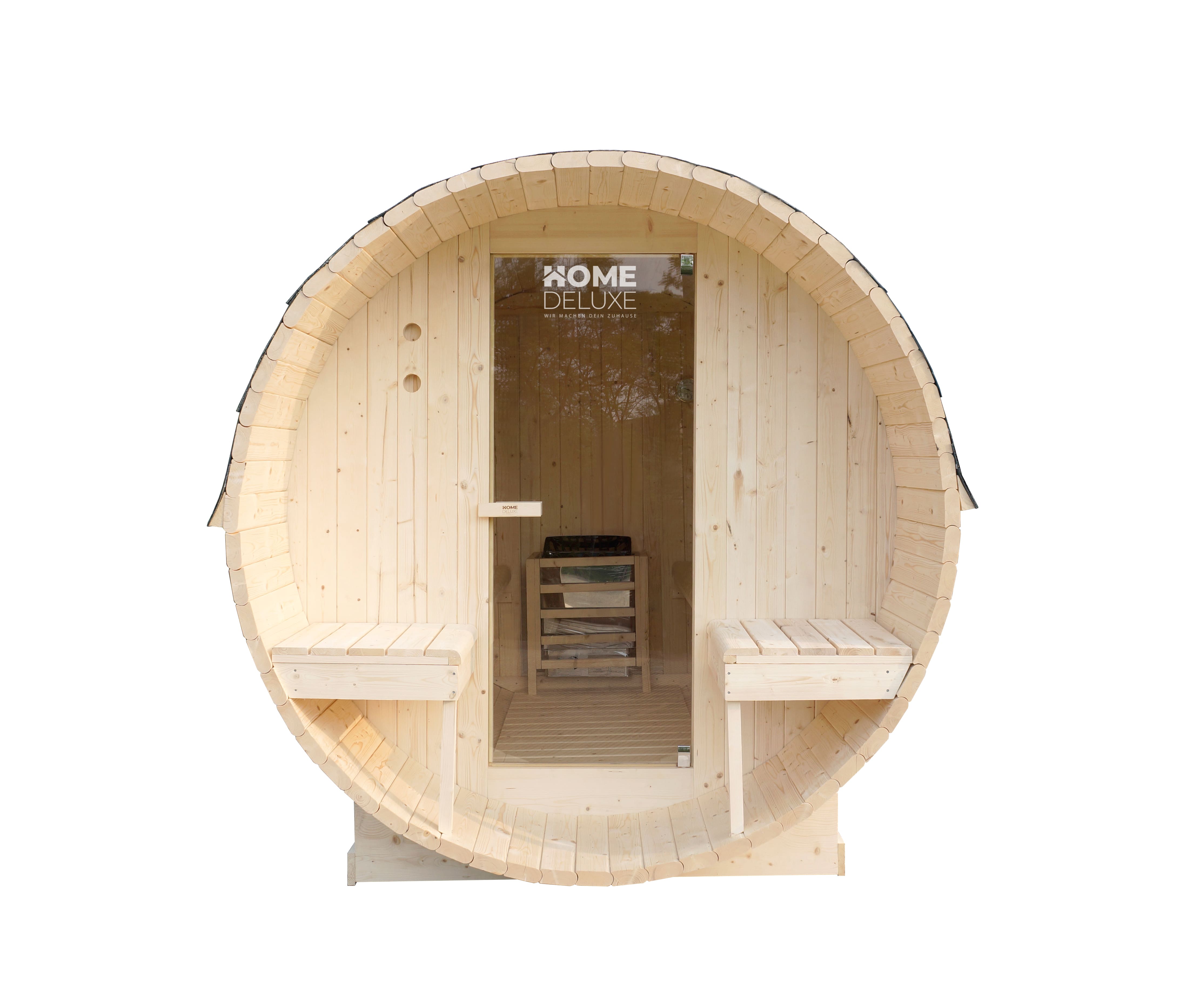 HOME DELUXE Outdoor Fasssauna LAHTI - L DELUXE 
