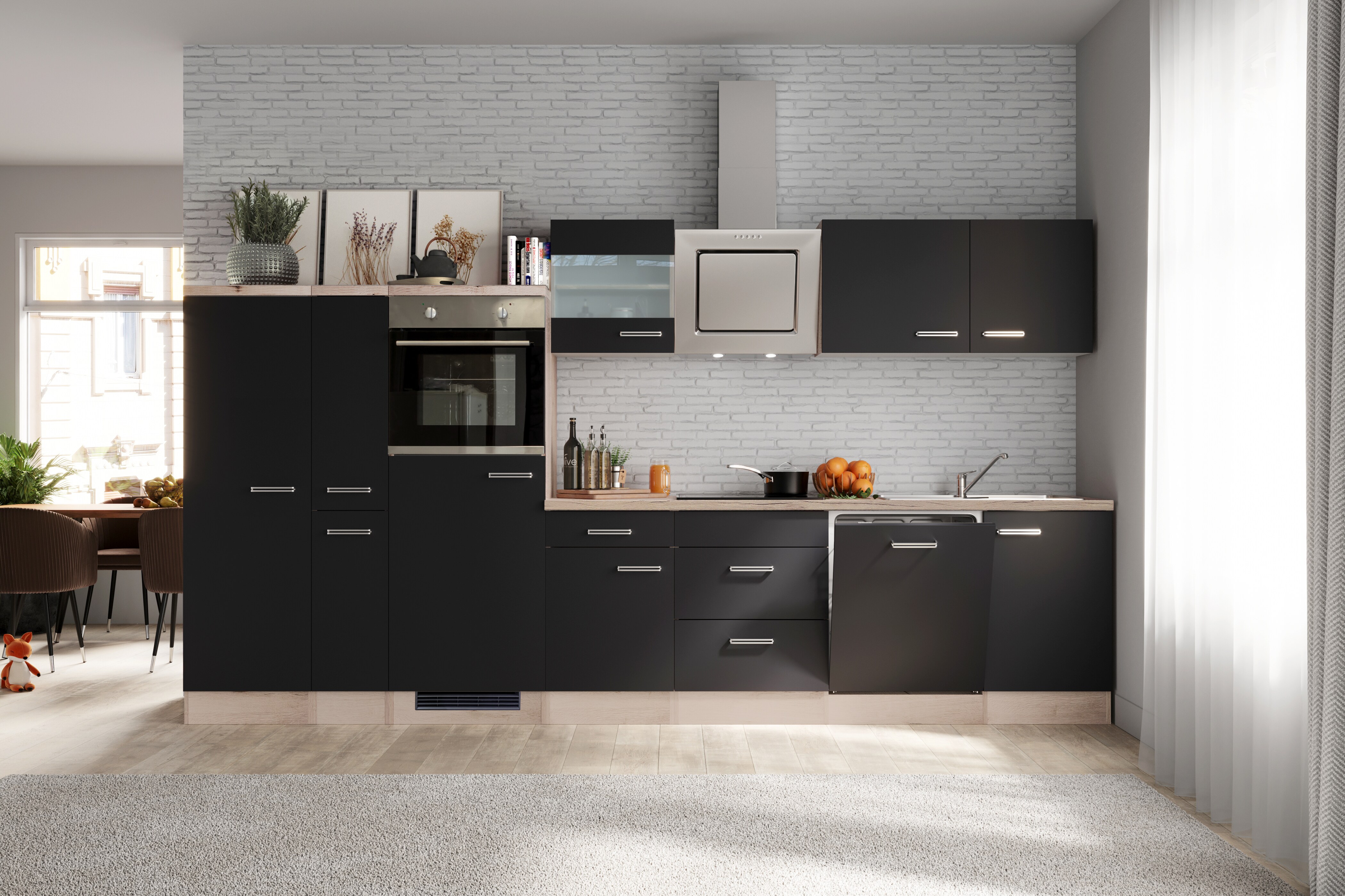 Flex-Well K&uuml;chenzeile G-360-2901-022 versch. Farben 