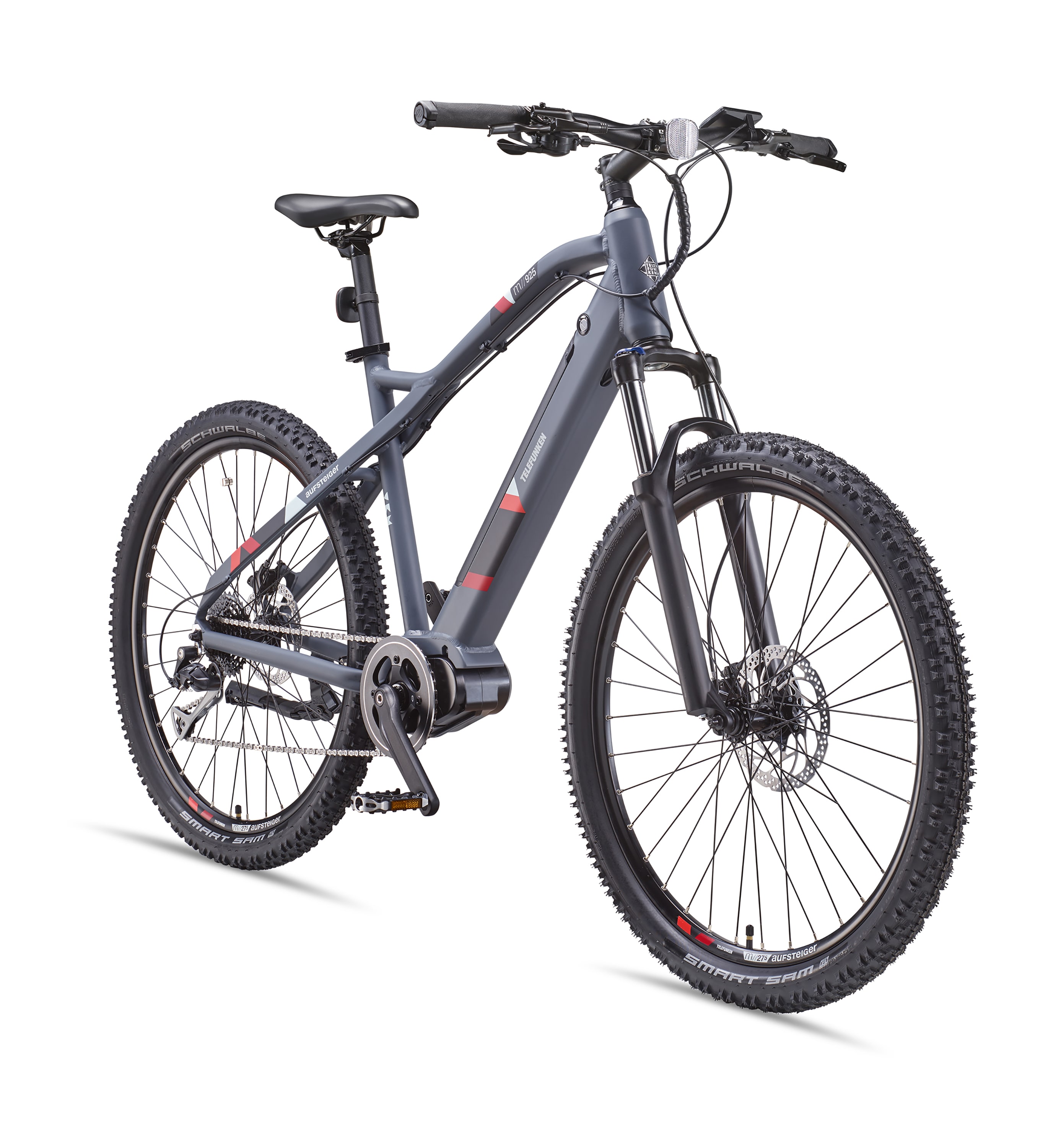 Telefunken Aufsteiger M925 Alu MTB Hardtail 27,5" Mittelmotor, 36V 14AH Akku, Graphit-Blau 