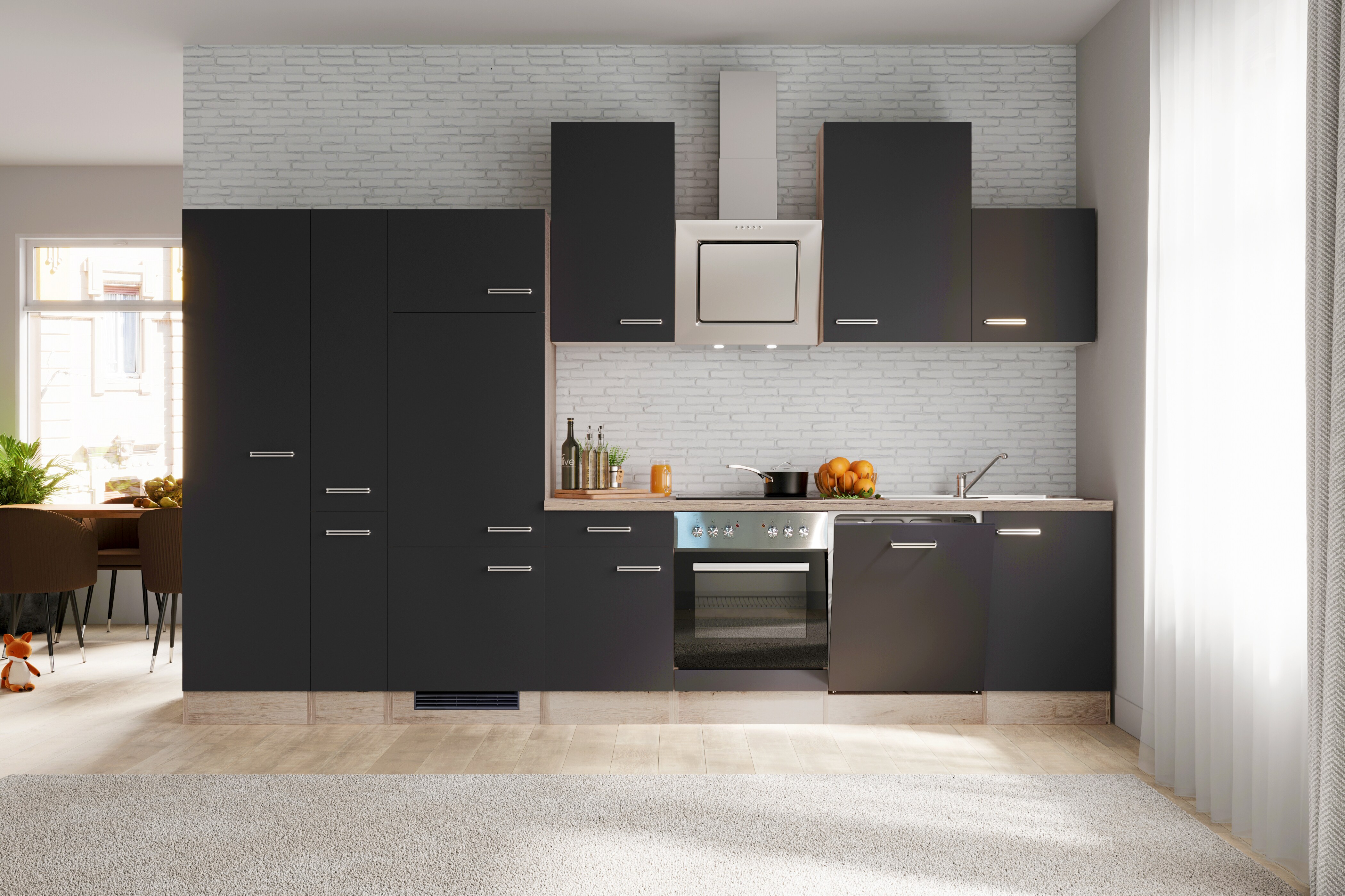 Flex-Well K&uuml;chenzeile G-360-2902-015 versch. Farben 