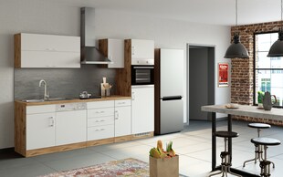 HELD Küchenzeile 270cm, Klappenhänger, mit Einbaugeräten, versch. Farben 