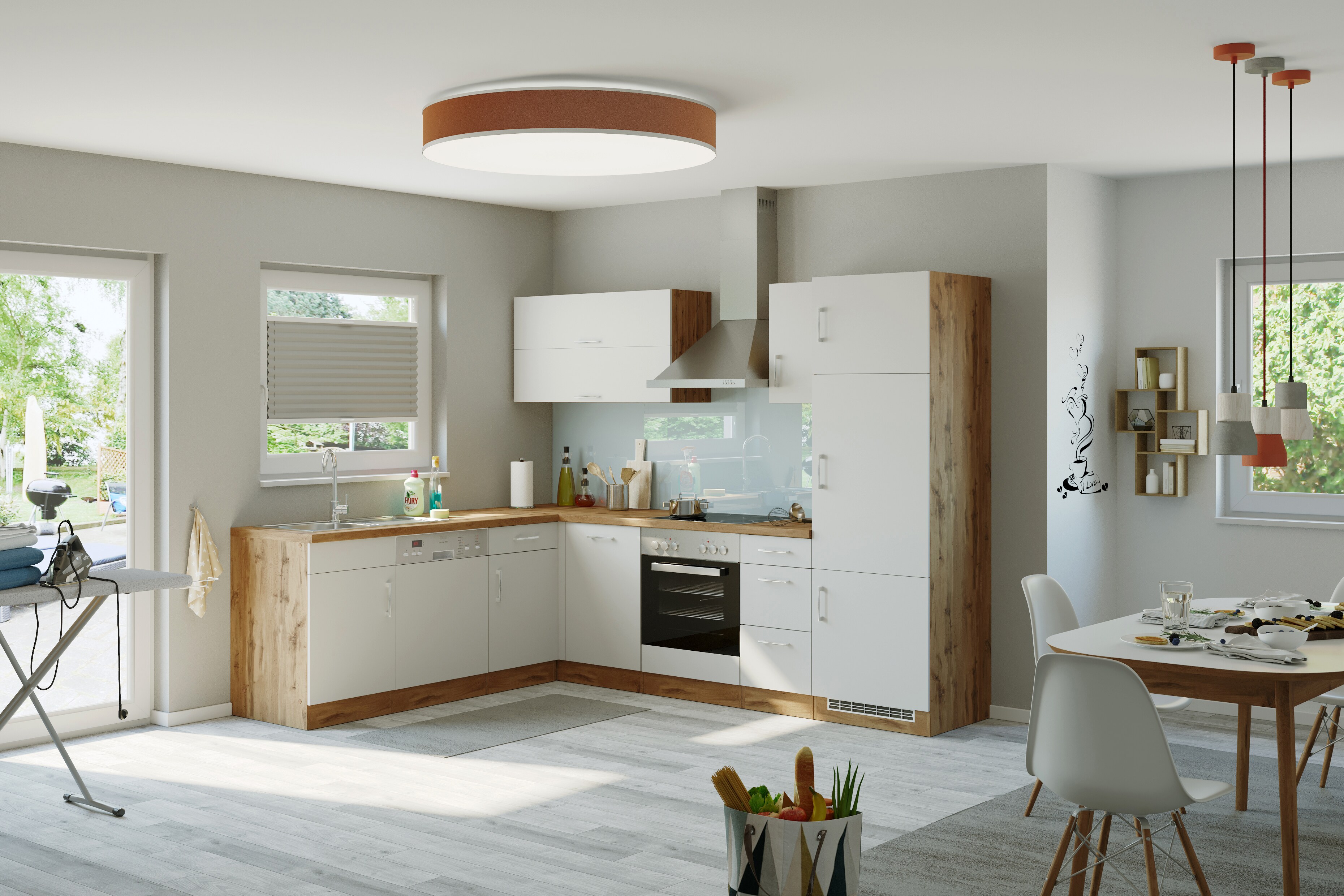 HELD Winkelk&uuml;che 210x270cm, Klappenh&auml;nger, ohne Einbauger&auml;te, versch. Farben 