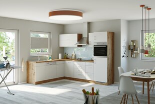 HELD Winkelküche 210x270cm, Klappenhänger, ohne Einbaugeräte, versch. Farben 