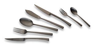 Echtwerk Tafelbesteck AVELINO 42 tlg - Black-Edition 