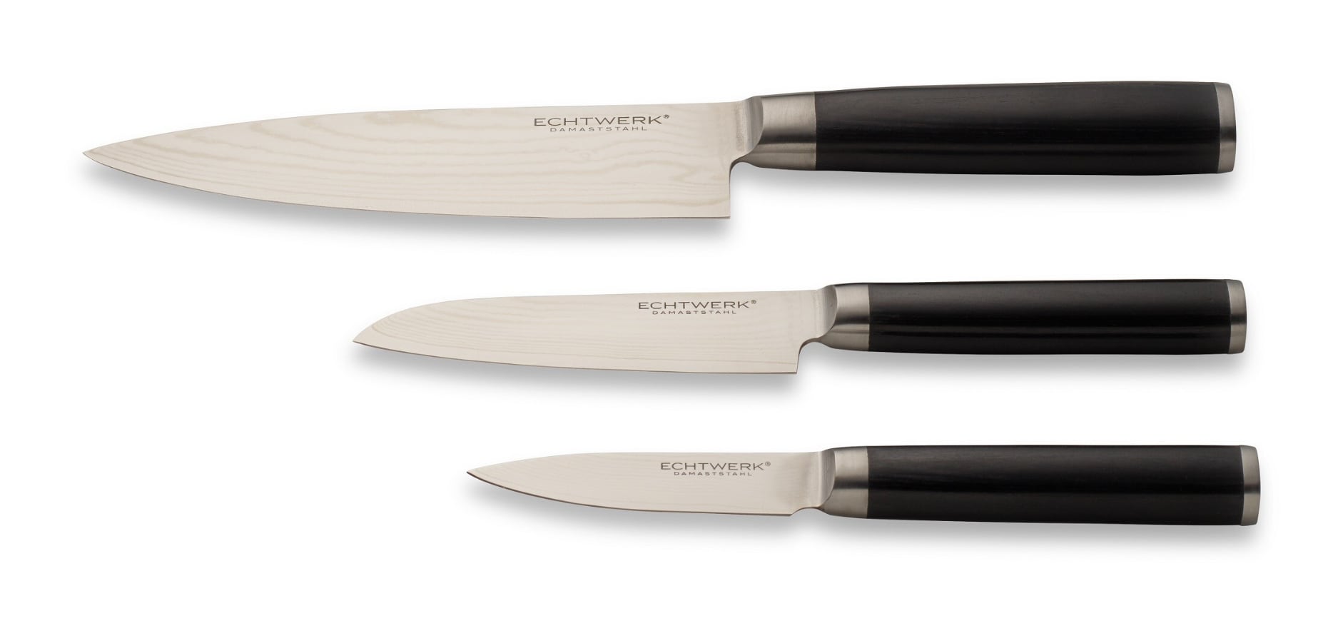 Echtwerk Damaszener Messer-Set, 3-teilig, K&uuml;chenmesser-Set 
