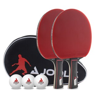 JOOLA Set Duo Pro mit 2 Tischtennisschlägern, 3 Tischtennisbällen und einer Tasche 