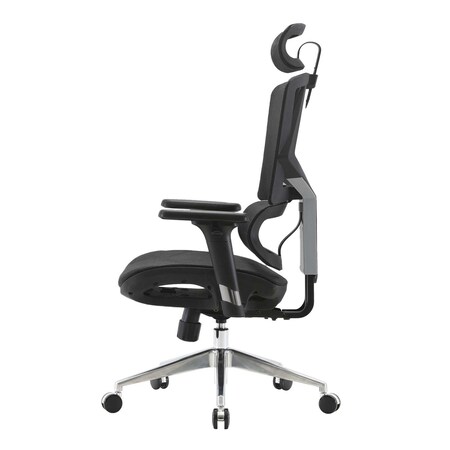 Bürostuhl MCW-J89, Schreibtischstuhl ergonomisch, Lordosenstütze hohe  Rückenlehne 3D-Armlehnen ~ Mesh schwarz bei Marktkauf online bestellen