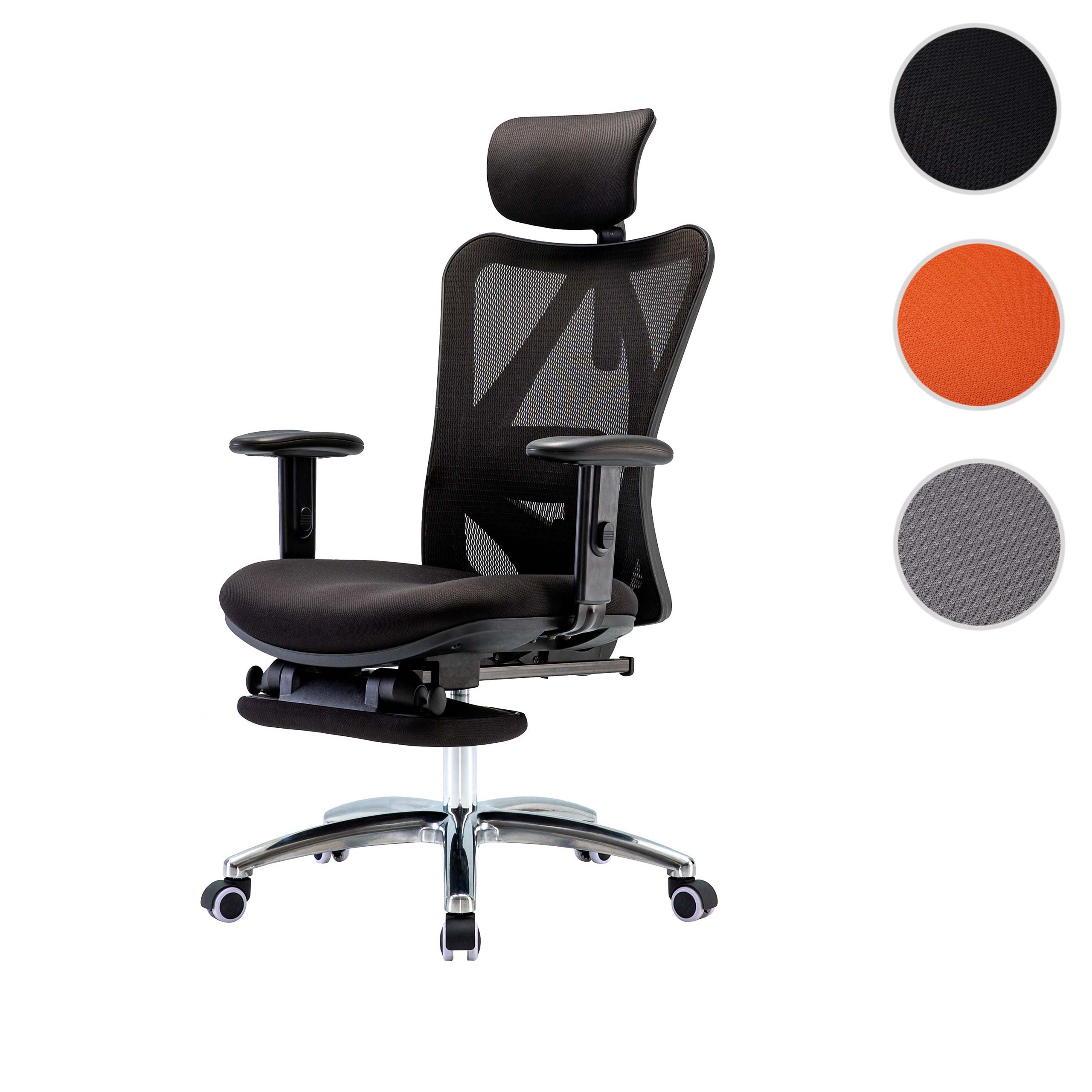 Bürostuhl MCW-J86, Schreibtischstuhl, ergonomisch, verstellbare 