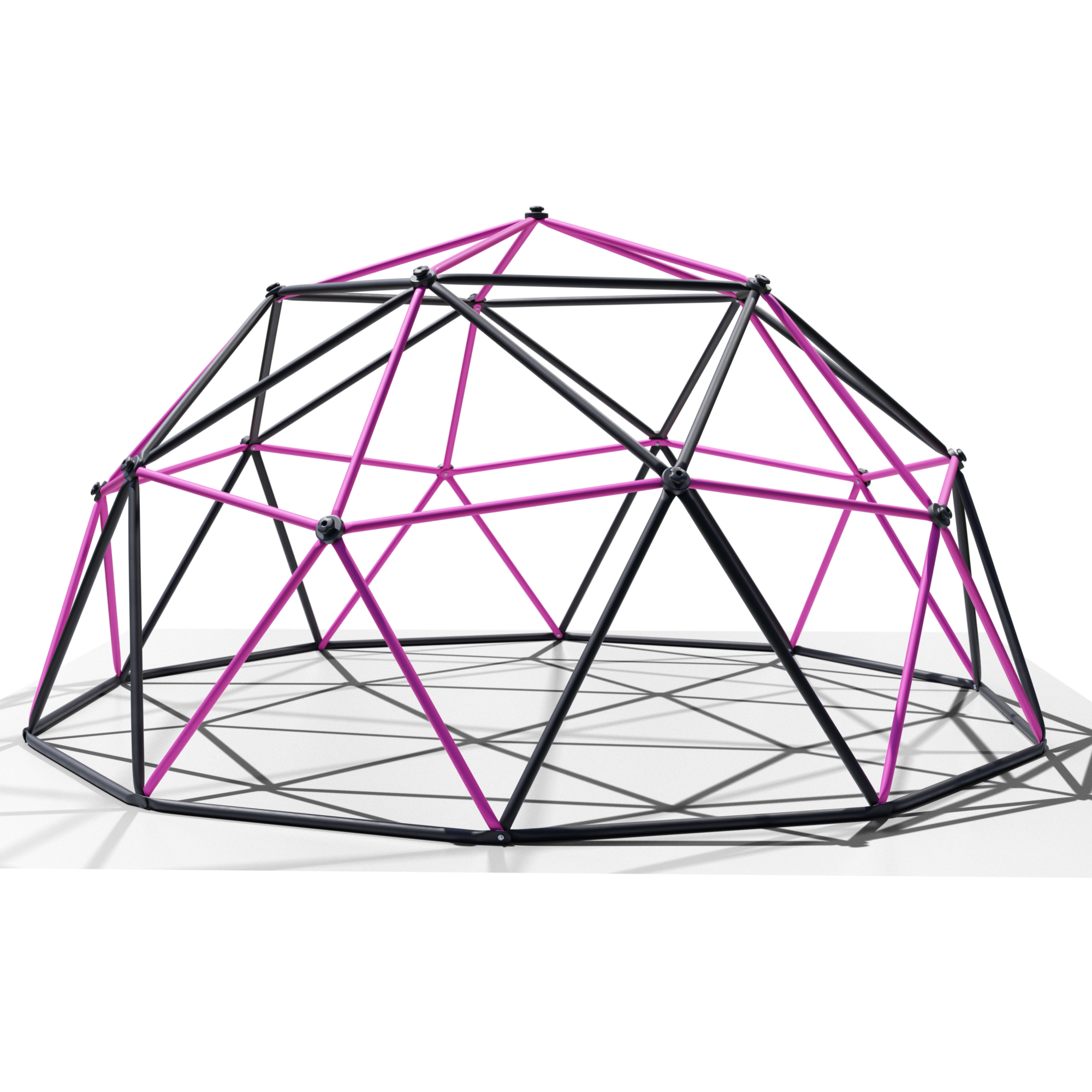 Kletterger&uuml;st 305x305x155cm DomeClimber Kinder Kletterkuppel Geodome 10FT - anthrazit/pink 