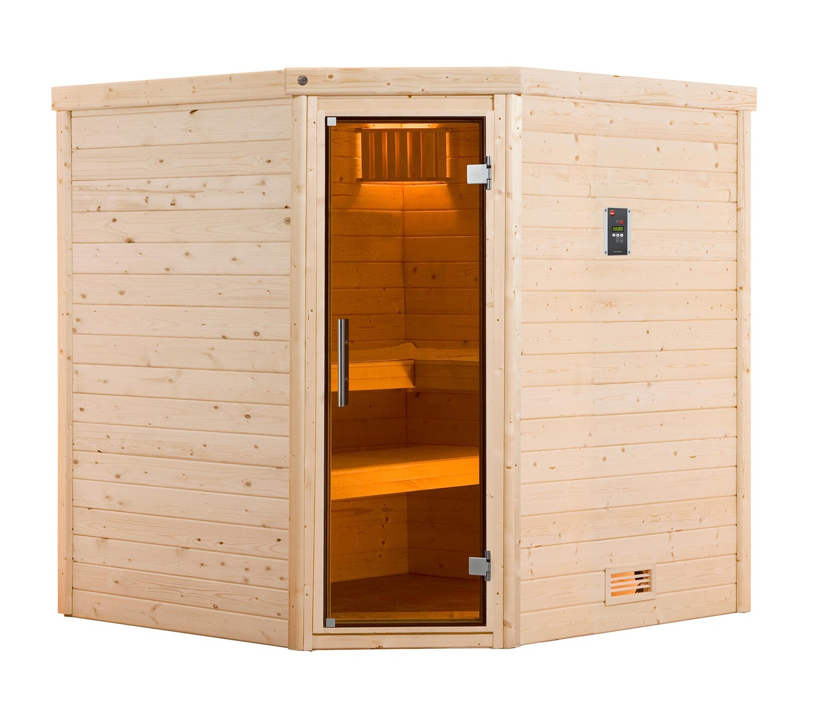 weka Sauna "Turku" Set, 7,5 kW-Ofen mit digitaler Steuerung