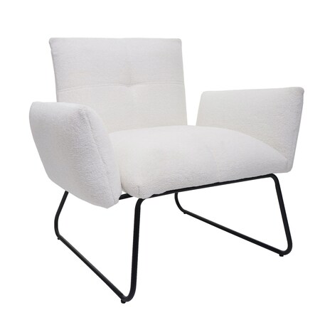 Lounge-Sessel MCW-K34, Cocktailsessel Sessel, Bouclé online weiß bestellen bei Stoff/Textil Marktkauf 
