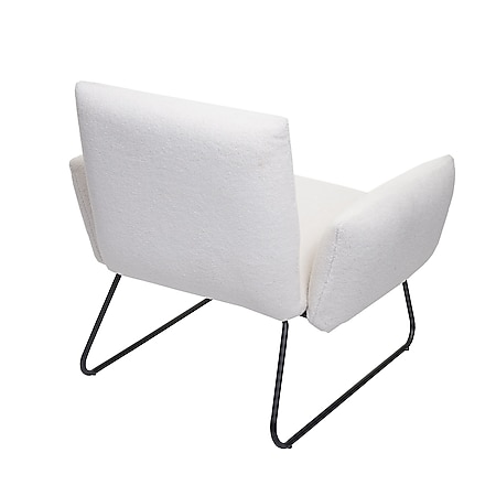 Lounge-Sessel MCW-K34, Cocktailsessel Sessel, Bouclé Stoff/Textil ~ weiß  bei Marktkauf online bestellen
