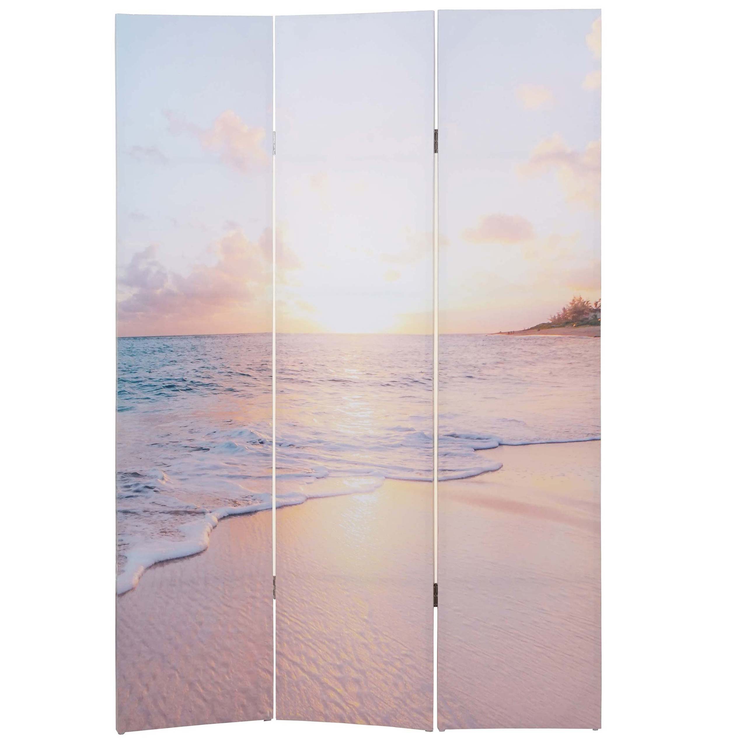 Foto-Paravent MCW-A83, Raumteiler Trennwand Sichtschutz, MVG-zertifiziert ~ 180x121cm Ocean 