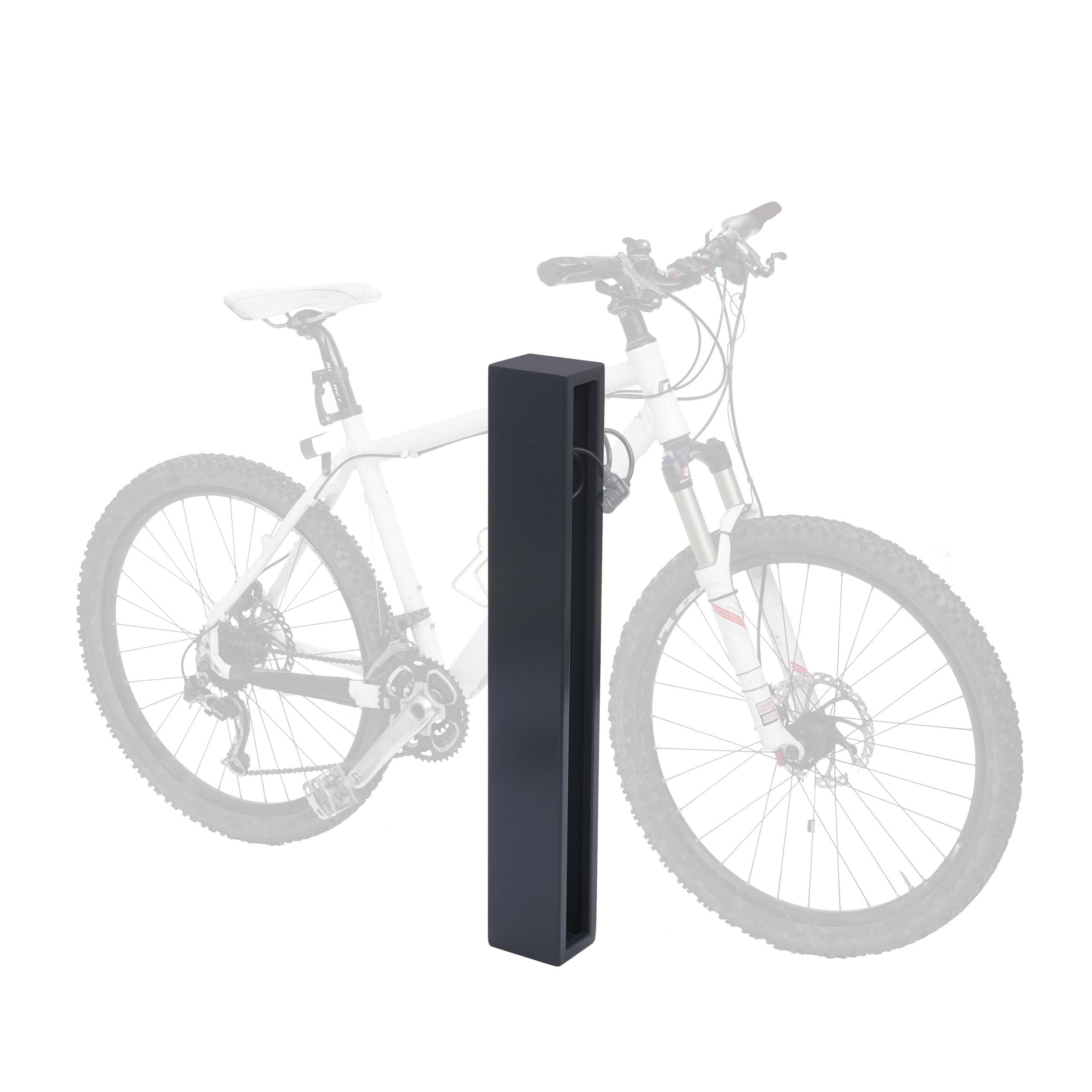 Fahrradb&uuml;gel MCW-J80, Fahrradst&auml;nder Anlehnb&uuml;gel, verzinkter Stahl Outdoor-pulverbeschichtet 87x10x13cm ~ anthrazit 