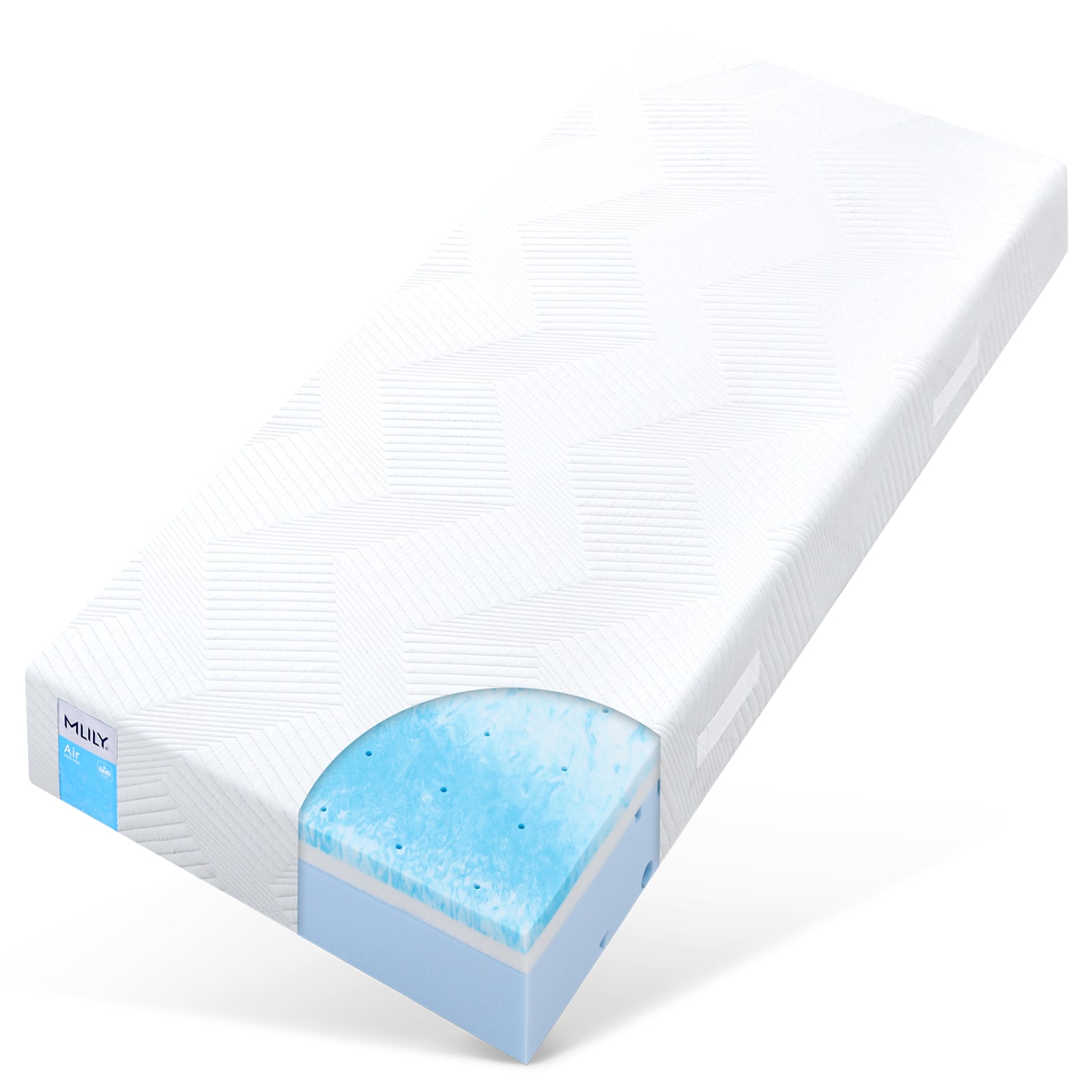 Bestschlaf Visko-Gelschaum-Matratze Mlily &raquo;Air&laquo;, 18cm dick, 100x200 cm 