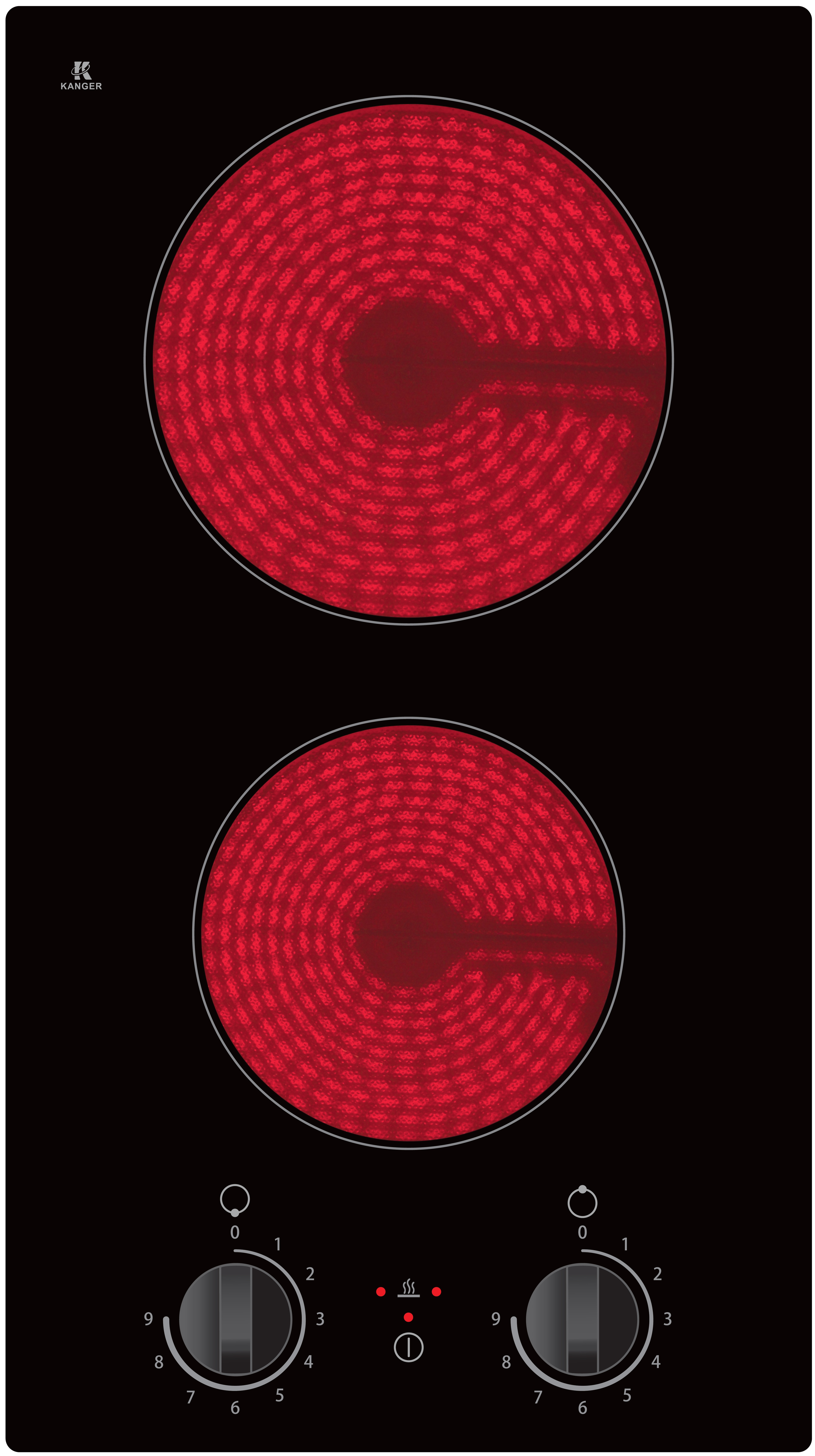 PKM Glaskeramik-Doppelkochplatte EB-GK2KG 