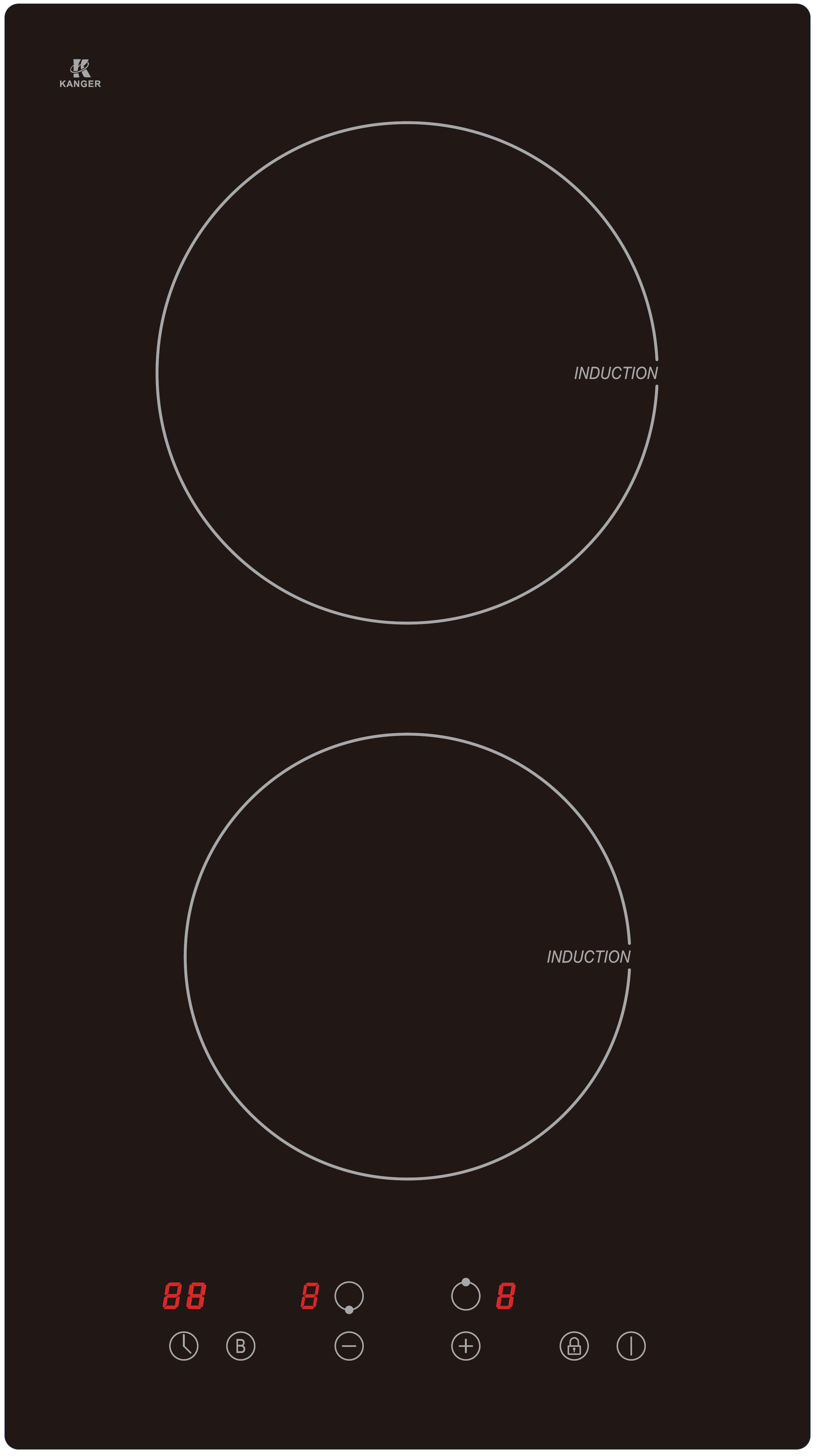 PKM Induktionsdoppelkochfeld IF2 G 