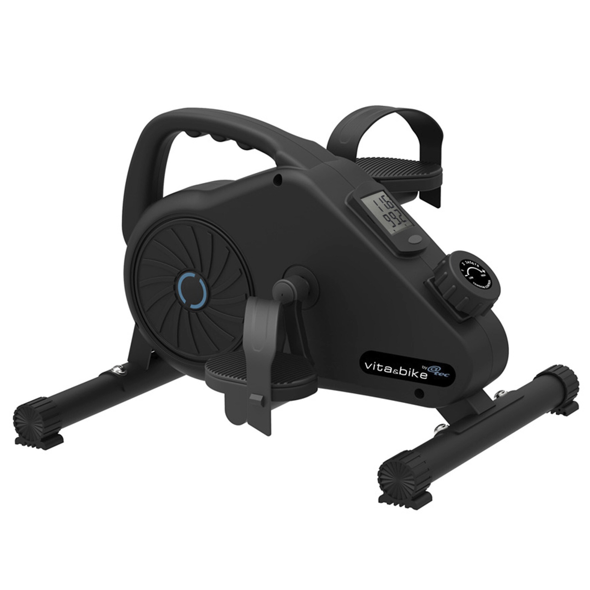 Acrotec Mini Bike Pedaltrainer f&uuml;r Heim und B&uuml;ro, Magnetwiderstandstechnologie, 8 stufig einstellbar, LED Funktionsdisplay 