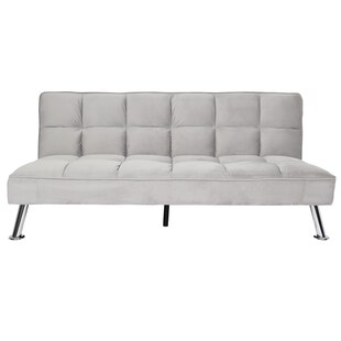 Sofa MCW-K21, Klappsofa Couch Schlafsofa, Nosagfederung Schlaffunktion Liegefläche 181x107cm ~ Samt, grau 
