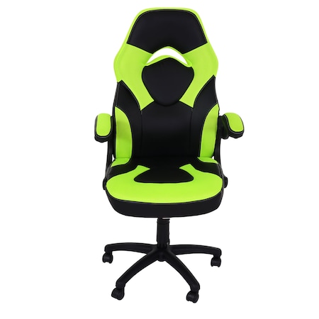 Bürostuhl MCW-K13, Drehstuhl Gamingstuhl, ergonomisch, verstellbare Armlehne,  Kunstleder ~ schwarz-grün bei Marktkauf online bestellen