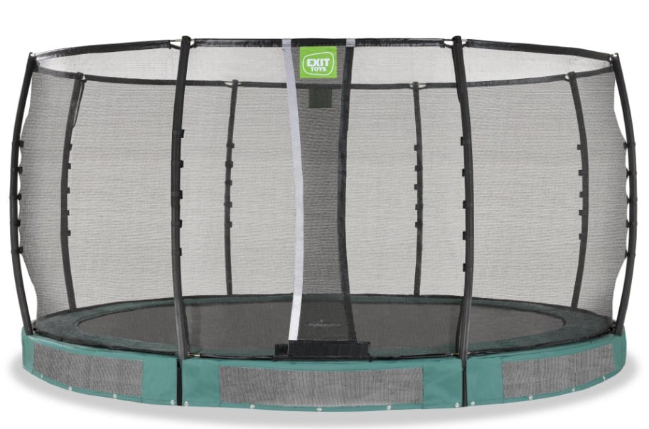 EXIT Allure Premium Bodentrampolin &oslash;427cm - gr&uuml;n 