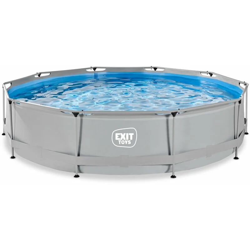 EXIT Soft Grey Pool &oslash;360x76cm mit Filterpumpe - grau 