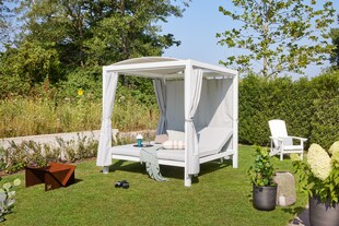 Home Deluxe Sonnenliege LYON - mit Abdeckung 