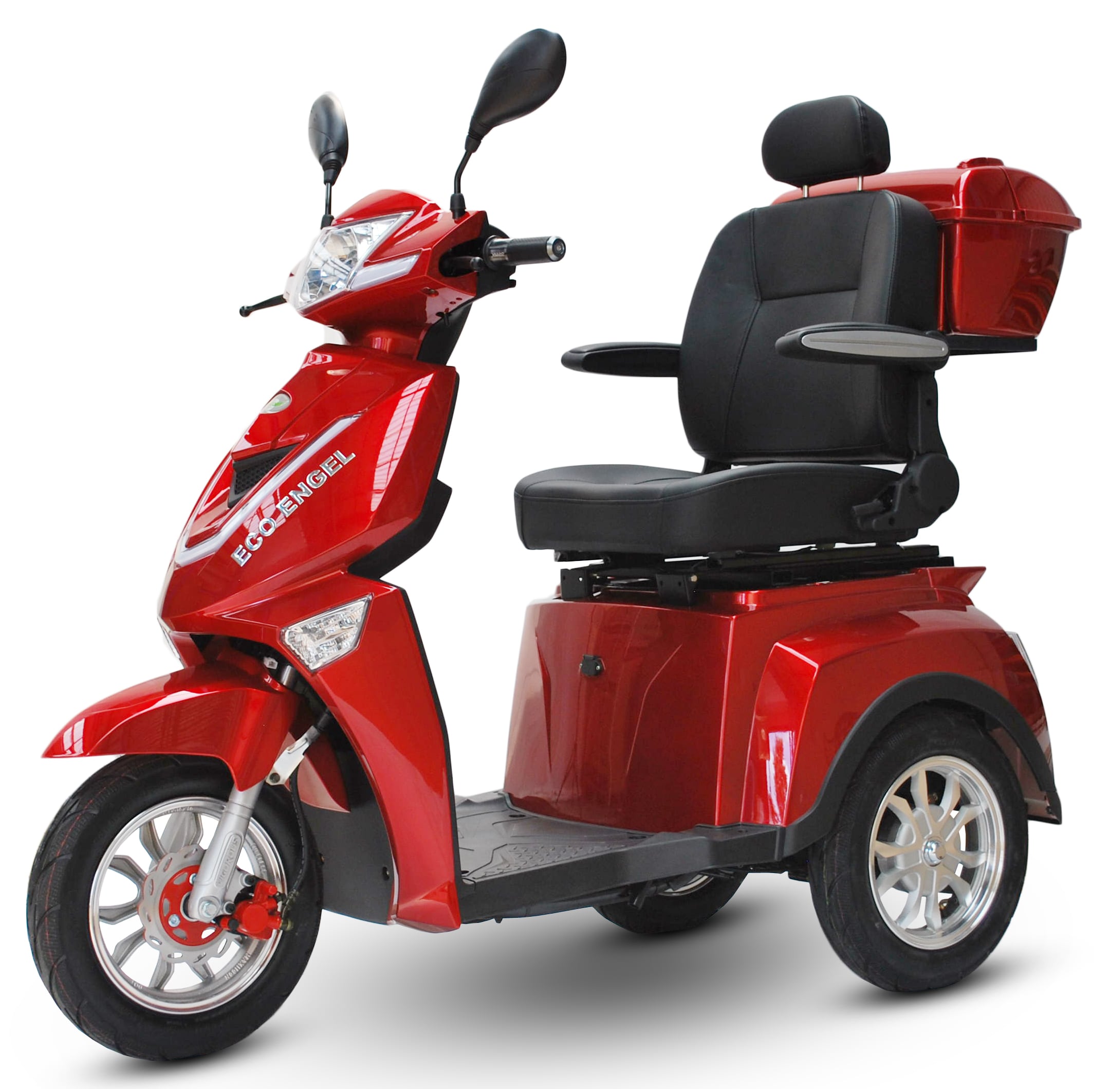 ECO ENGEL 504, Elektromobil 25 km/h 1000 Watt Seniorenmobil, Rot - versch. Farben 