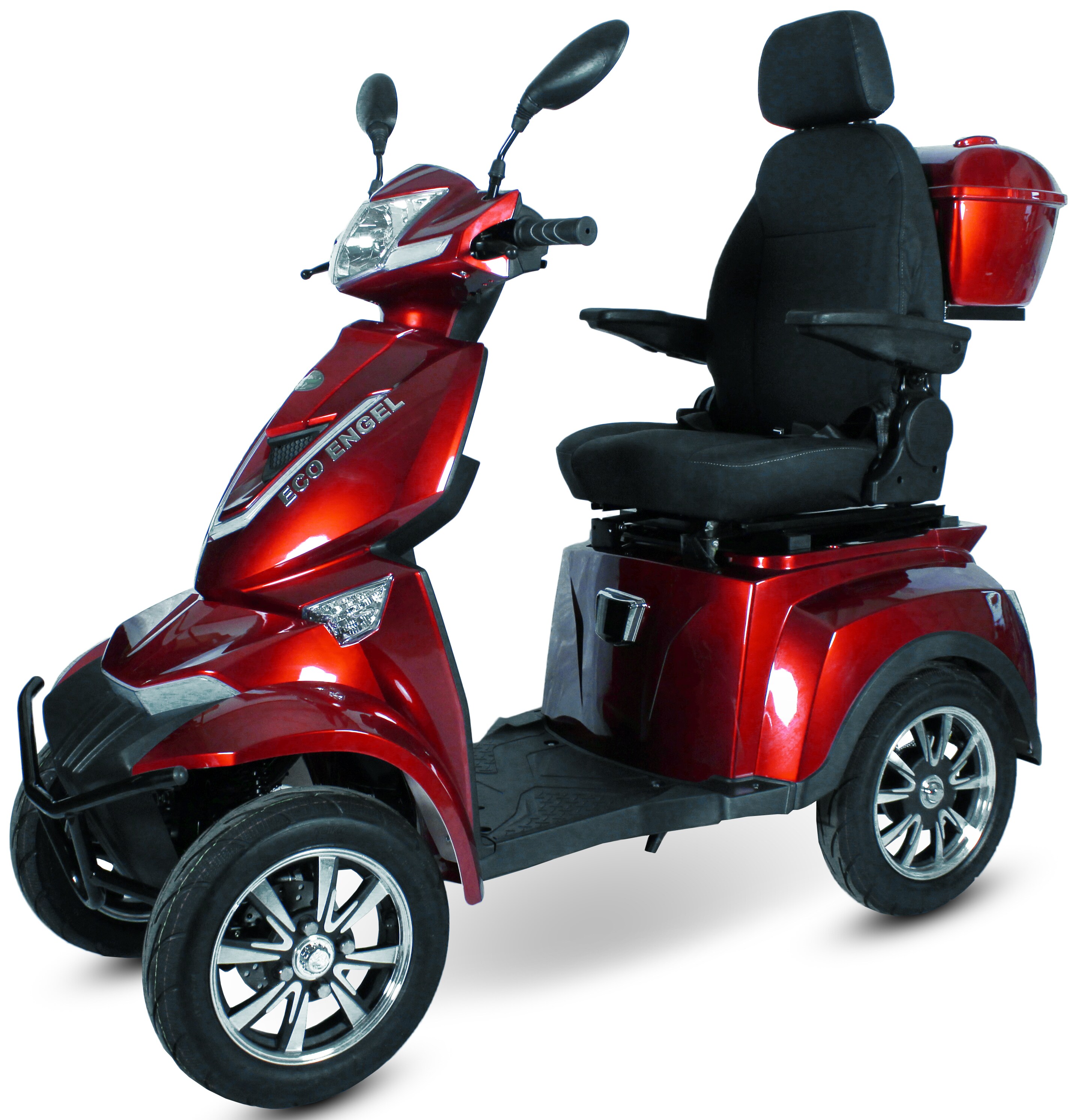 ECO ENGEL 530, 1000 Watt, 25 km/h, Elektromobil 4-Rad Roller, Rot - versch. Farben 