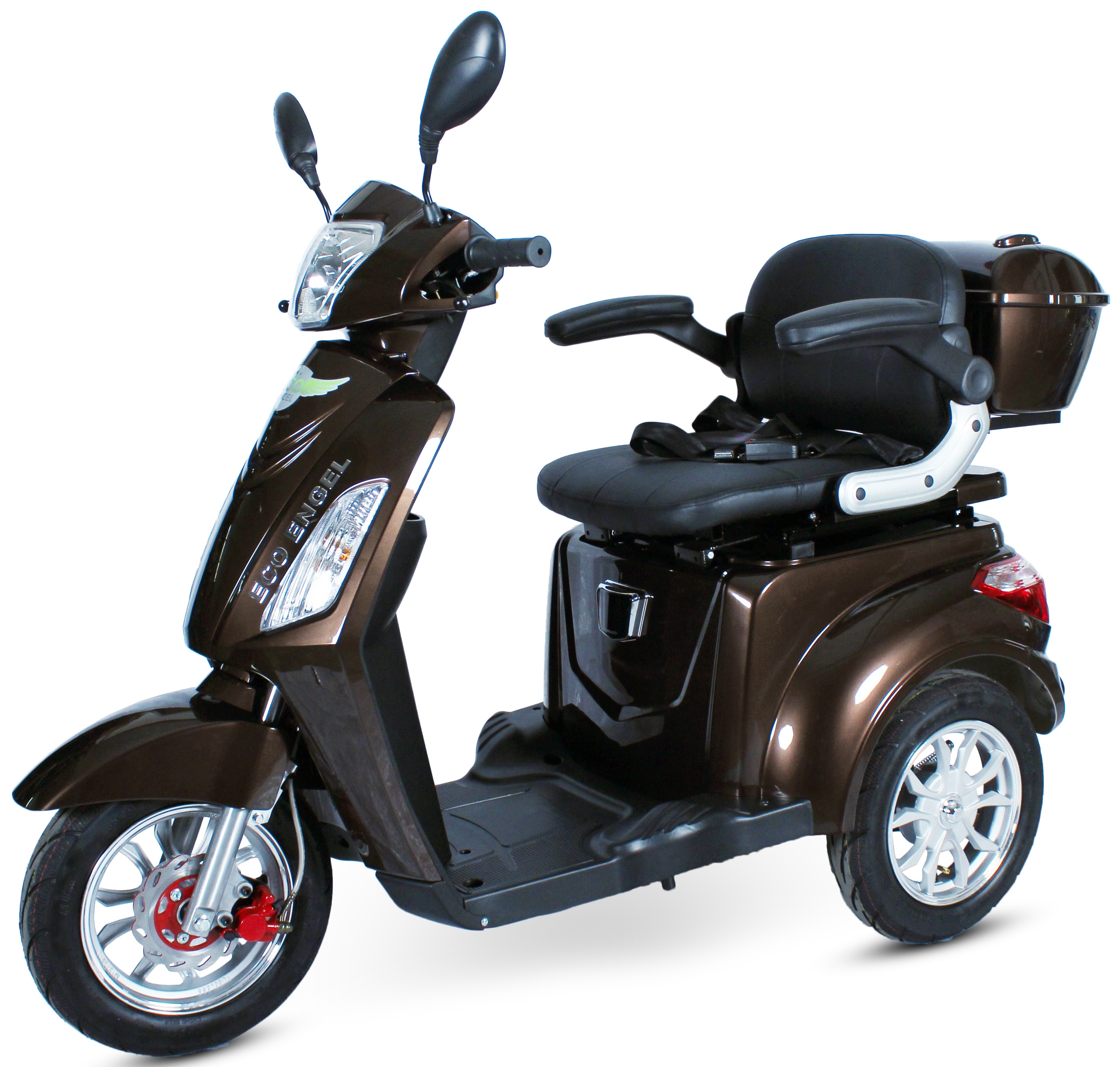 ECO ENGEL 500 Braun, 1000 Watt, 25 km/h, Elektromobil f&uuml;r Senioren, 3 Rad Roller 