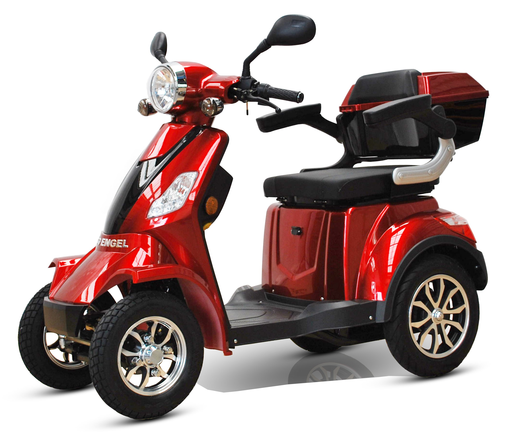 ECO ENGEL 510 E-Scooter 4 R&auml;der  25 km/h Seniorenmobil, Rot - versch. Farben 