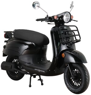 Alpha Motors Motorroller Adria 50 ccm 45 km/h EURO 5 schwarz 