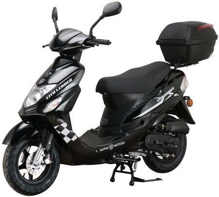 Alpha Motors Motorroller CityLeader 50 ccm 45 kmh EURO 5 schwarz inkl.  Topcase bei Marktkauf online bestellen