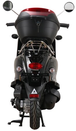 Motorroller online ccm 5 bei EURO Alpha inkl. bestellen km/h Motors Venus schwarz Marktkauf 45 Topcase 50