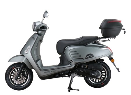 Alpha Motors Motorroller Vita Marktkauf ccm Topcase bei bestellen km/h 5 online inkl. EURO 85 125 mattgrau