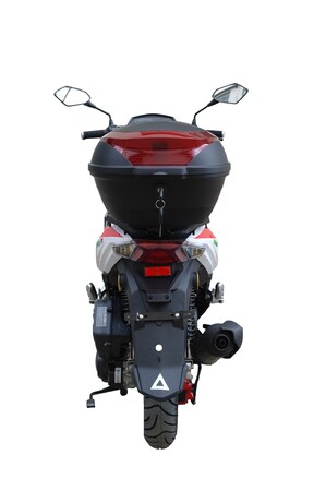 Alpha Motors FI 125 EURO Mustang Motorroller online bestellen kmh 5 bei 85 mattschwarz Marktkauf ccm Topcase inkl