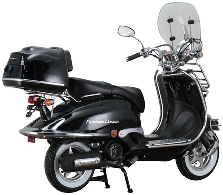 85 Retro Motorroller Classic ccm bestellen schwarz 5 Alpha Marktkauf EURO Motors bei 125 online kmh Firenze