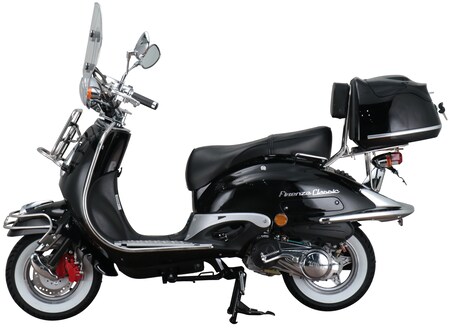 125 kmh bestellen Firenze EURO Alpha ccm Retro 85 Marktkauf online 5 Motorroller schwarz Motors Classic bei