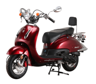 Alpha Motors Motorroller Retro Firenze 125 ccm 85 km/h EURO 5 weinrot 